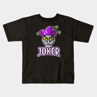 Evil Joker E-Sports Mascot Kids T-Shirt